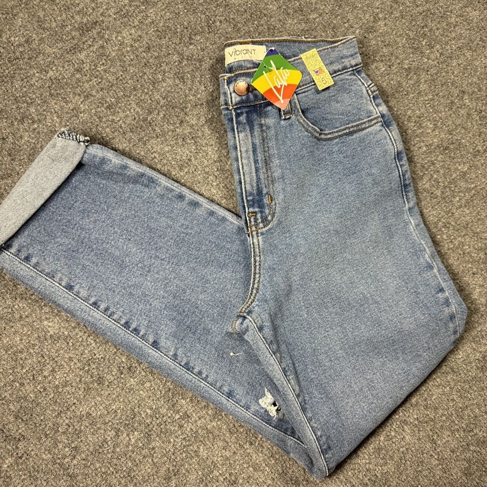 vibrant miu jeans 5 USA Mom Distressed Grunge